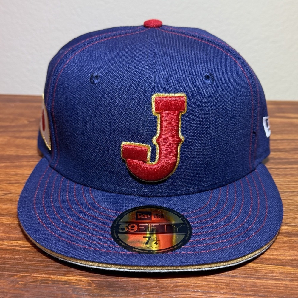 New Era Japan 2026 World Baseball Classic Hat Fitted Size 7 1/4 Navy 59Fifty NEW